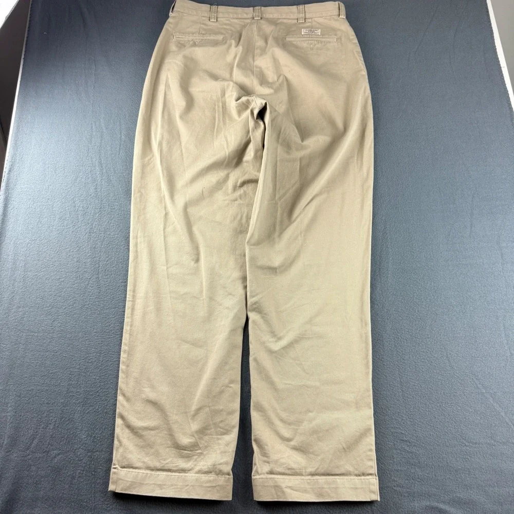 Vintage Polo Ralph Lauren Philip Pants Men's 36x34 (Fits 35x34) Beige Trousers